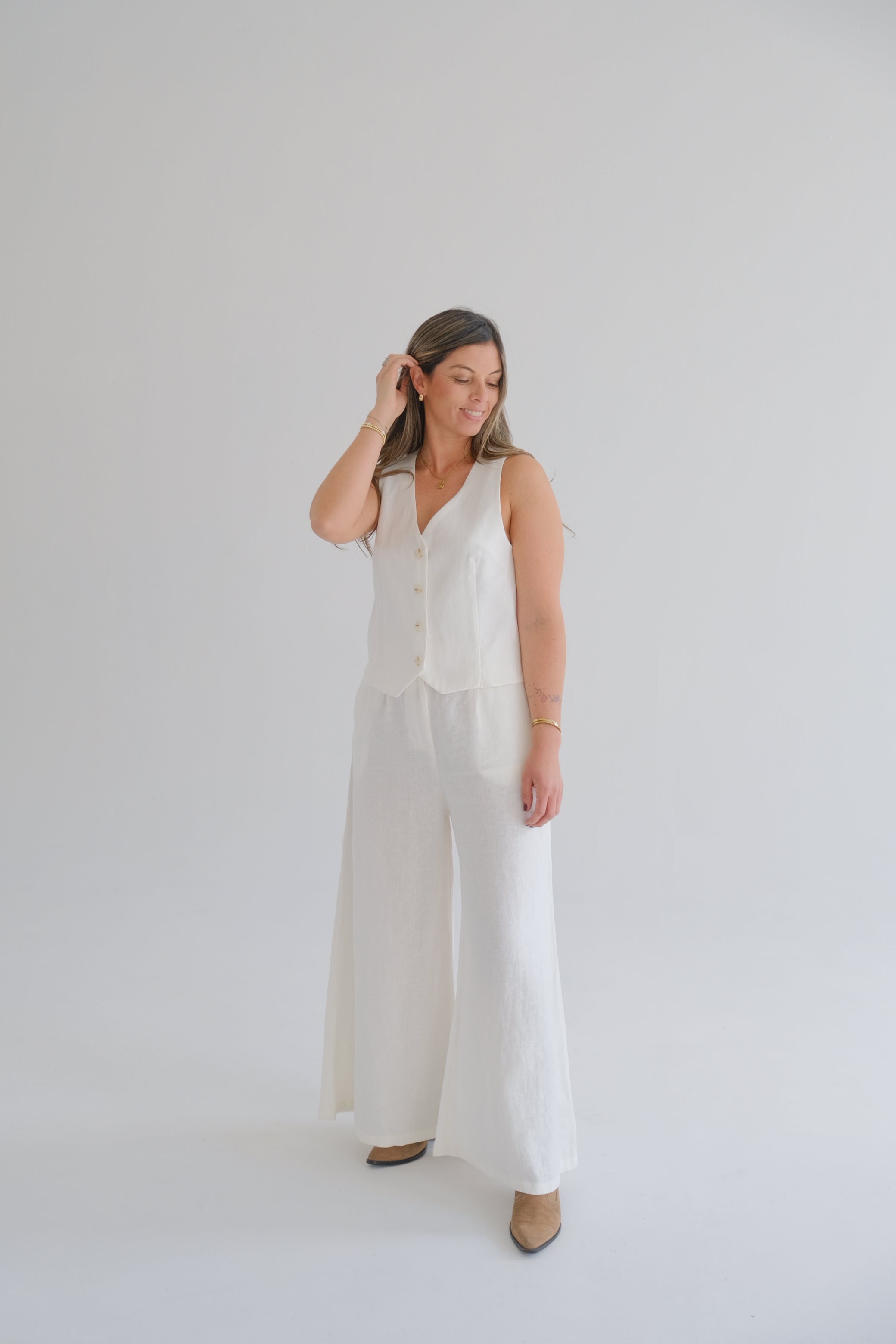 Pantalón Asia off-white CÁPSULA