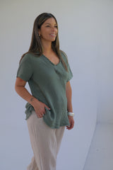 Remera Cipri Verde Seco