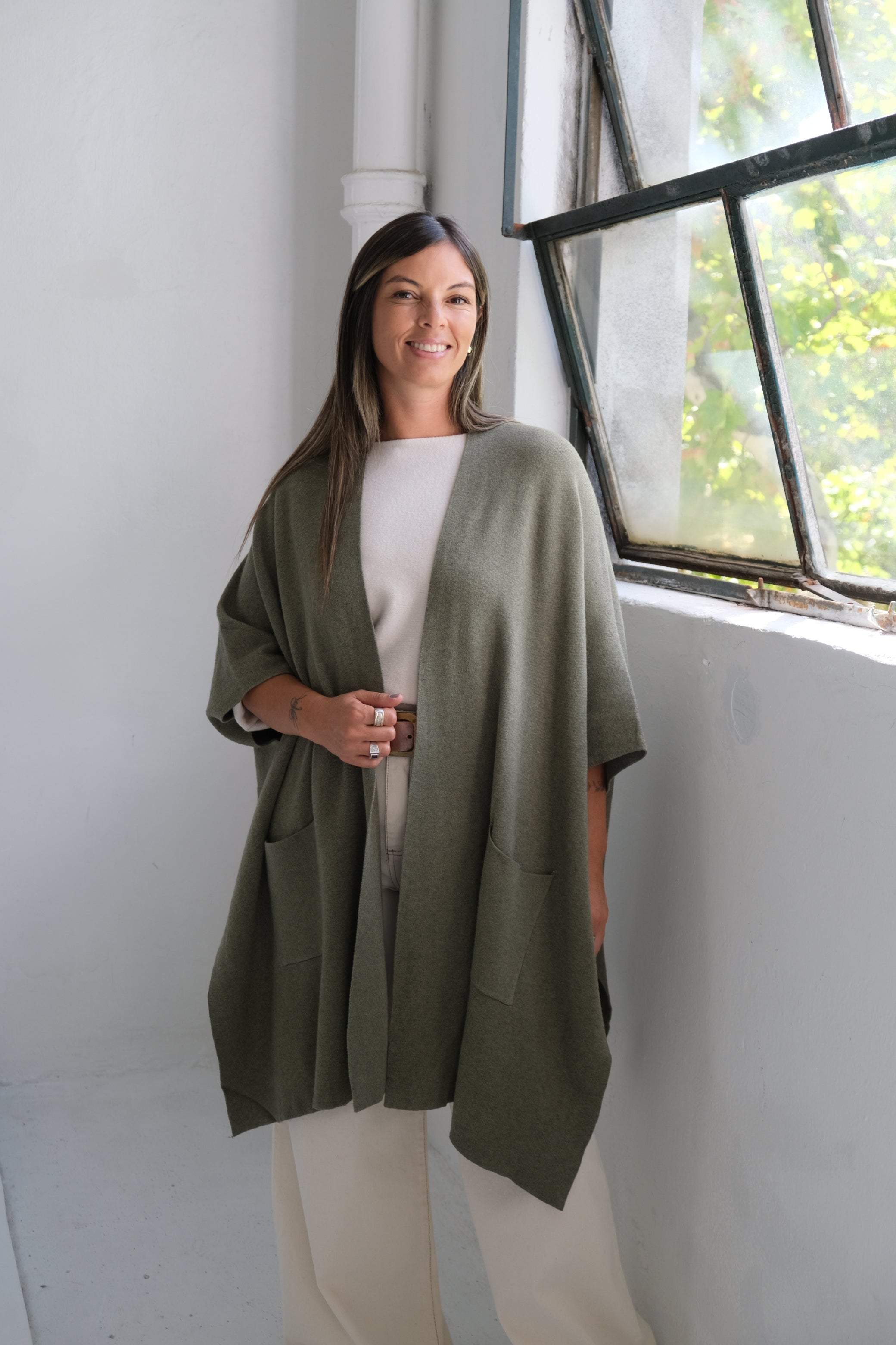 Poncho Lirio Verde