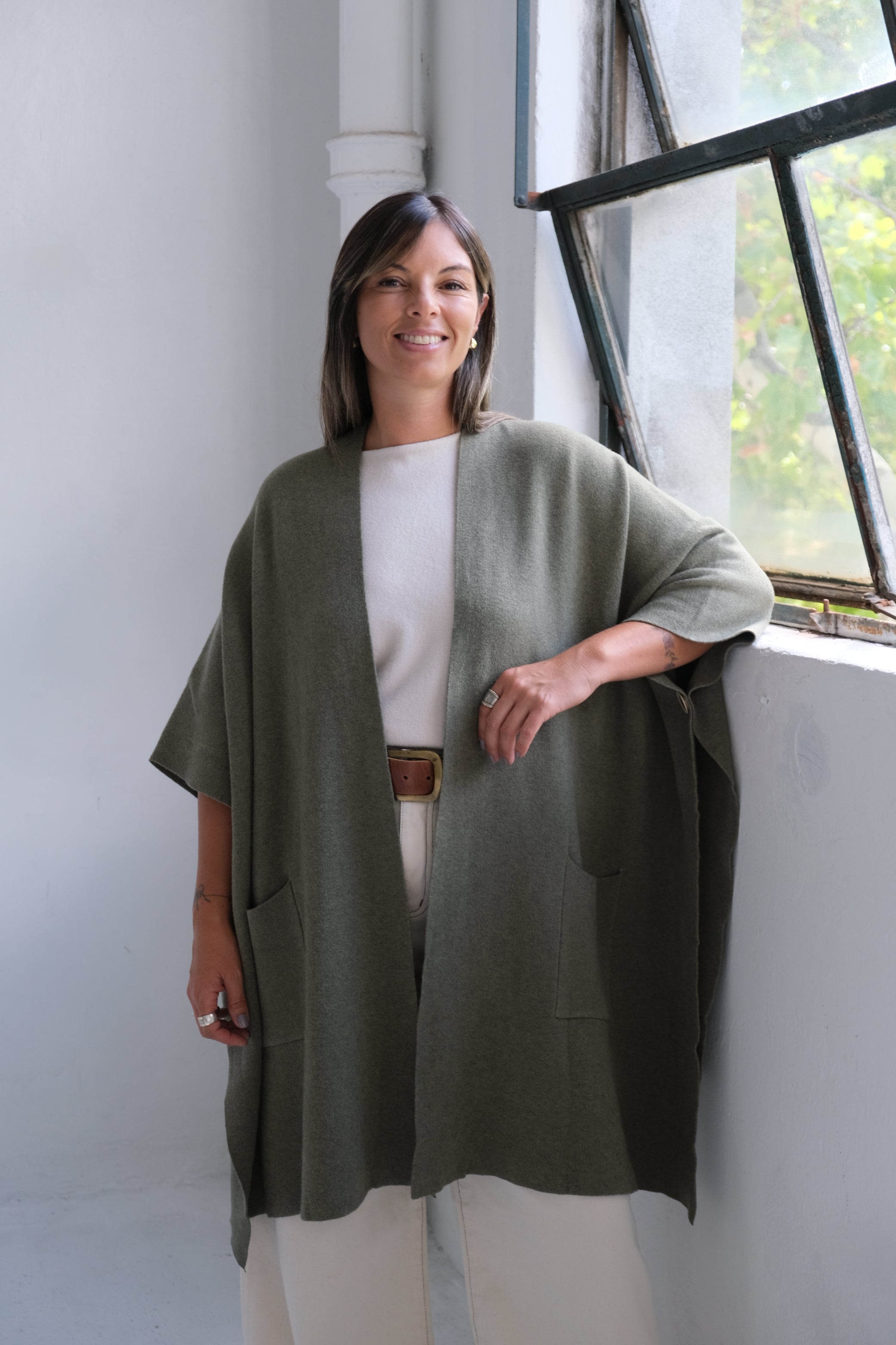 Poncho Lirio Verde