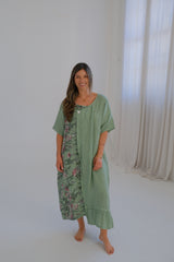 Vestido Serafina Verde Seco