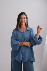 Camisa Verona Azul Jean