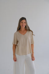 Blusa volado beige CÁPSULA