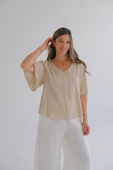 Blusa volado beige CÁPSULA