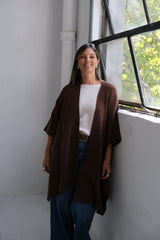 Poncho Lirio Chocolate