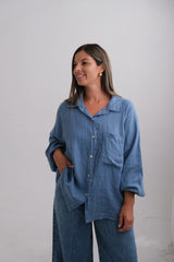 Camisa Verona Azul Jean