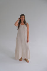 Vestido Adela Beige