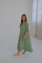 Vestido Serafina Verde Seco