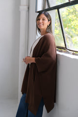 Poncho Lirio Chocolate