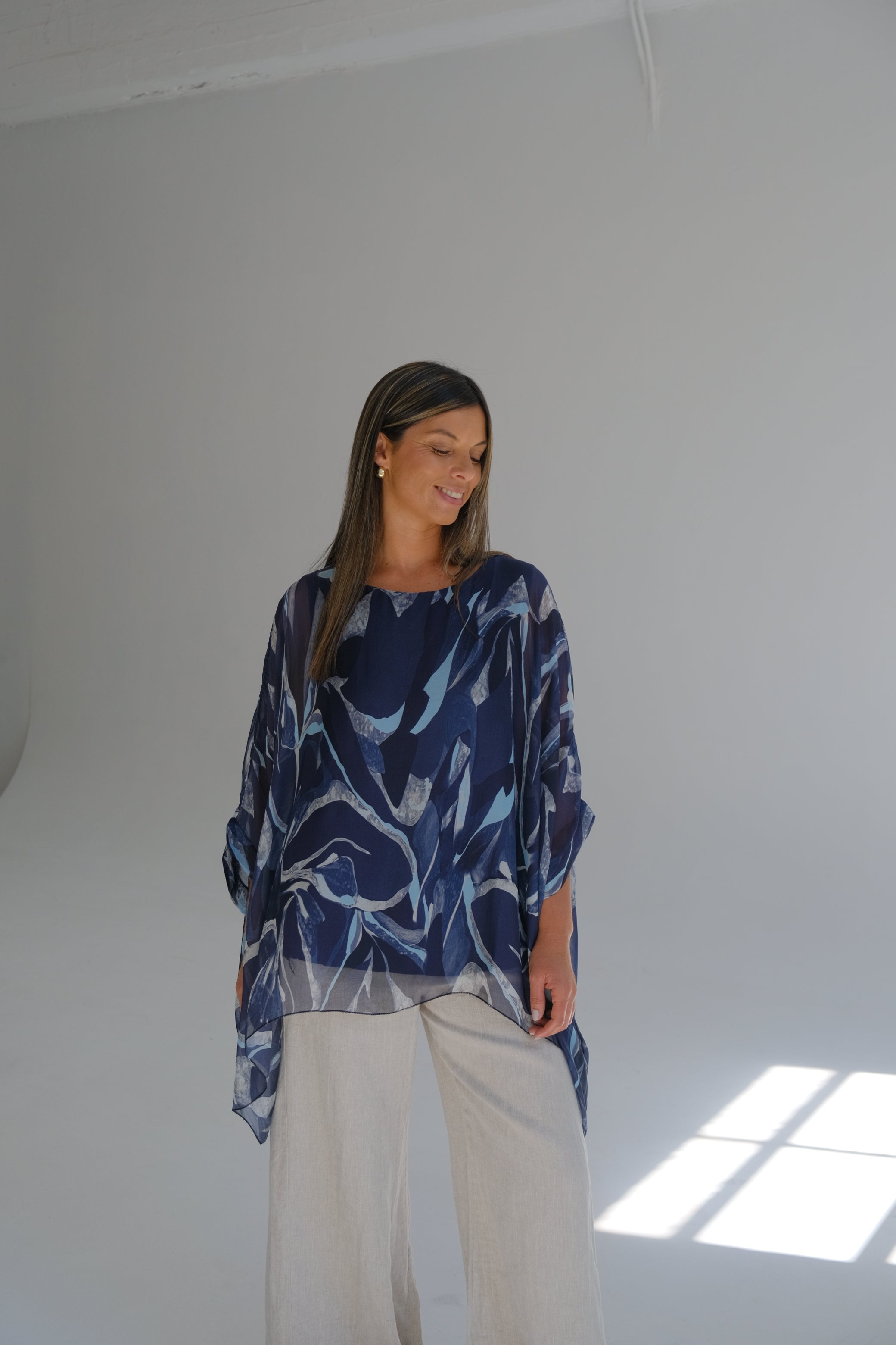 Blusa Ona Azul Francia