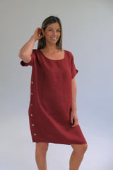 Vestido Serena Bordeaux