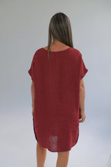Vestido Serena Bordeaux