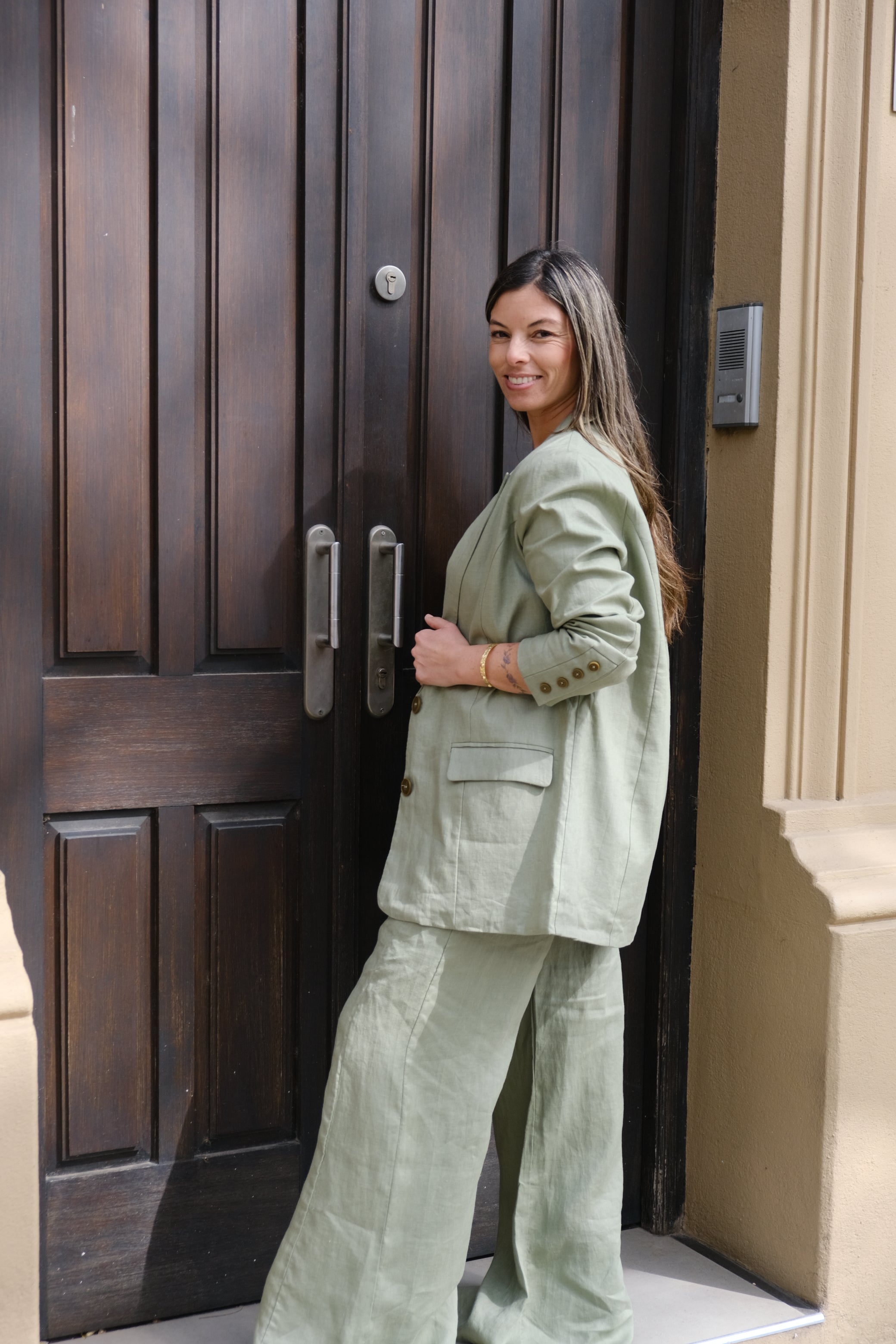 Blazer verde seco Cápsula