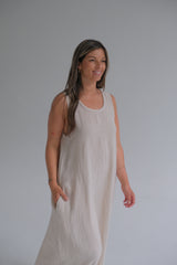 Vestido Adela Beige
