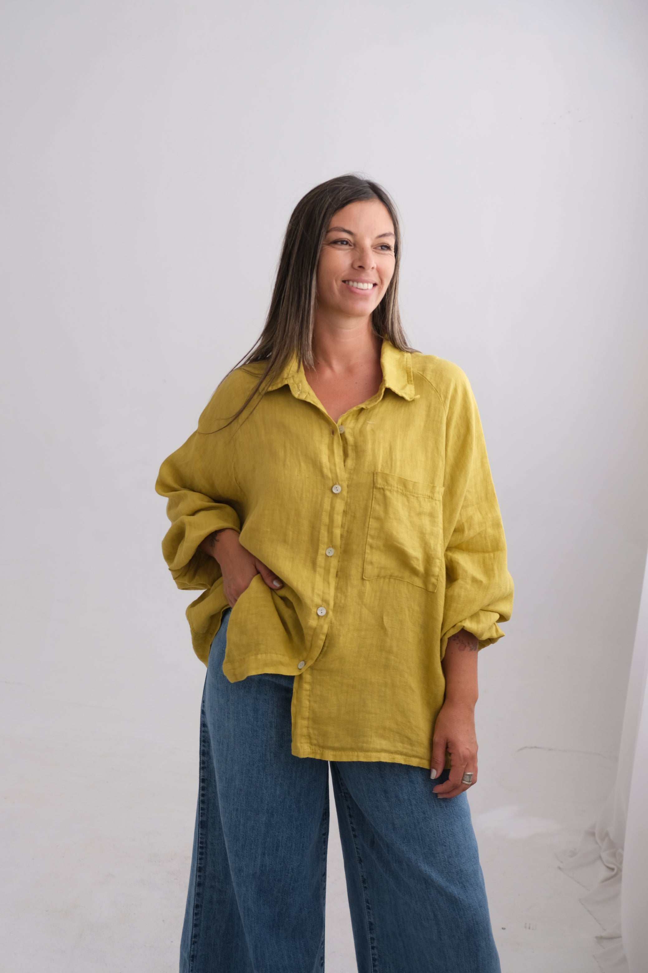 Camisa Verona Mostaza
