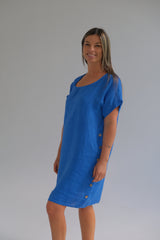 Vestido Serena Azul Francia