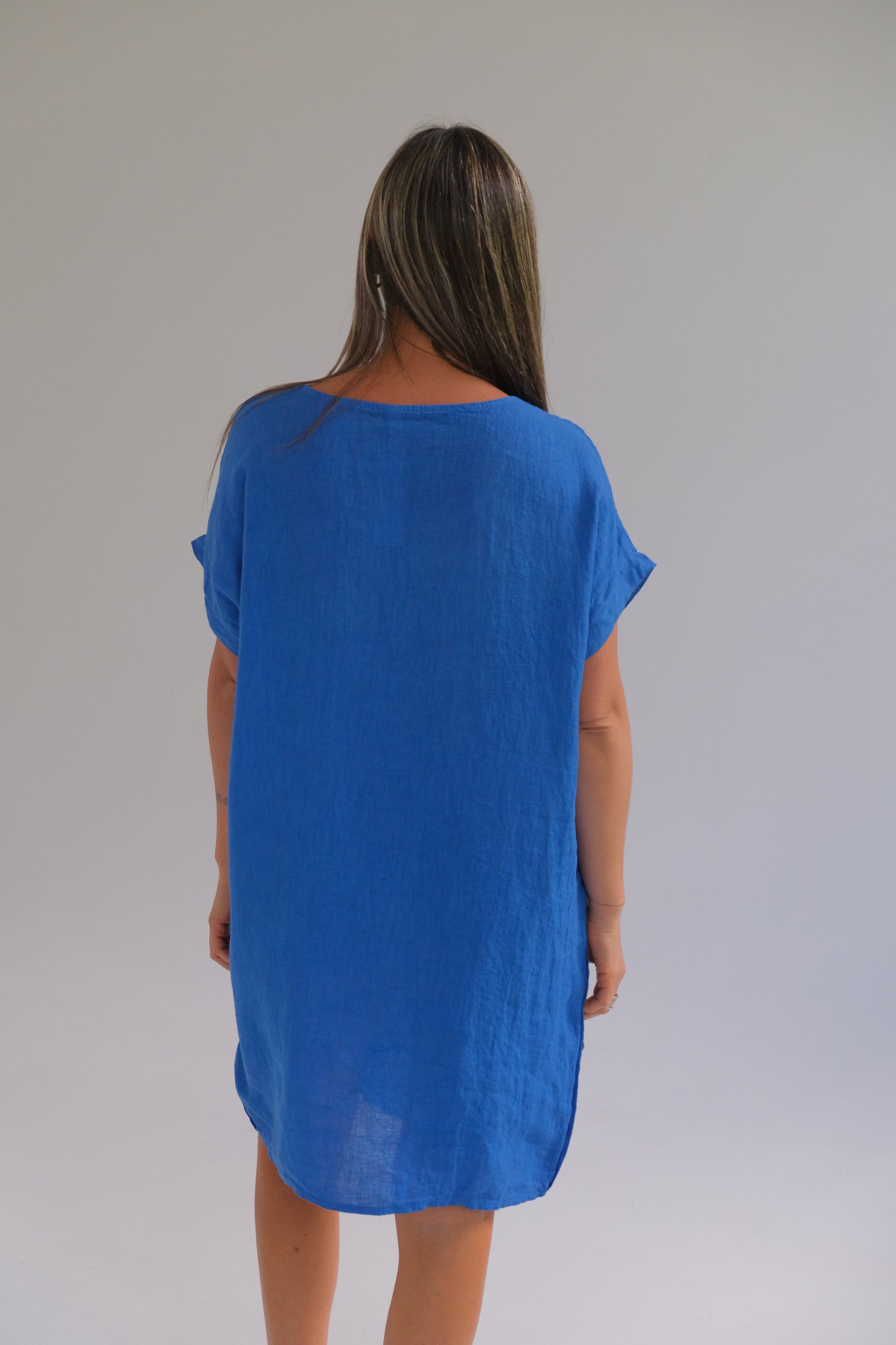 Vestido Serena Azul Francia