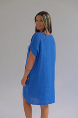 Vestido Serena Azul Francia