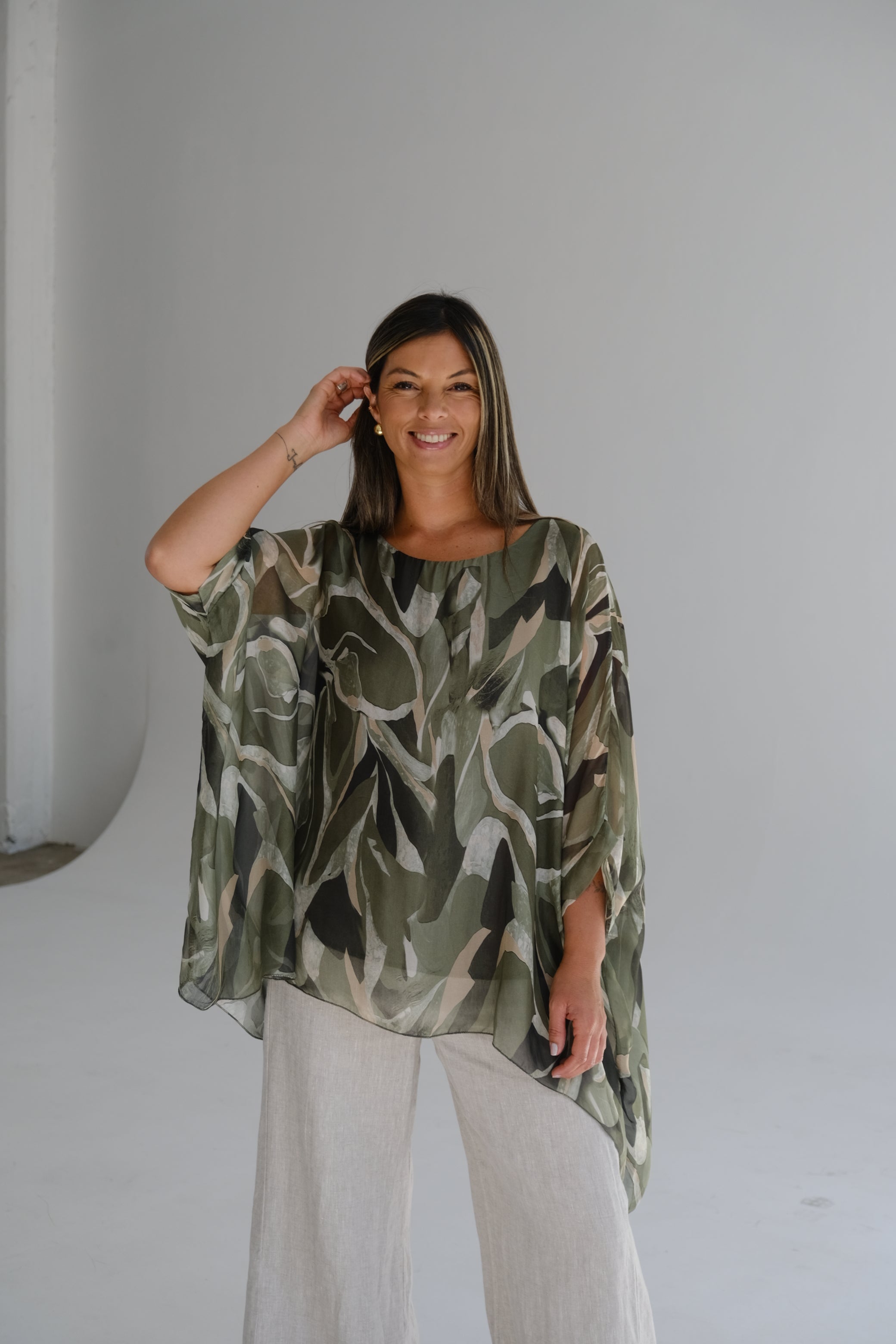 Blusa Ona Verde Seco