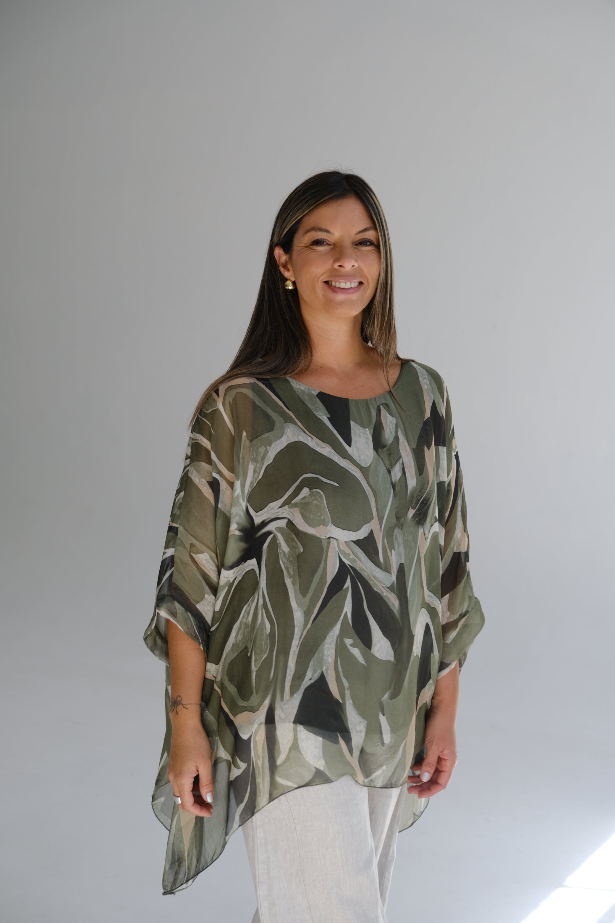 Blusa Ona Verde Seco