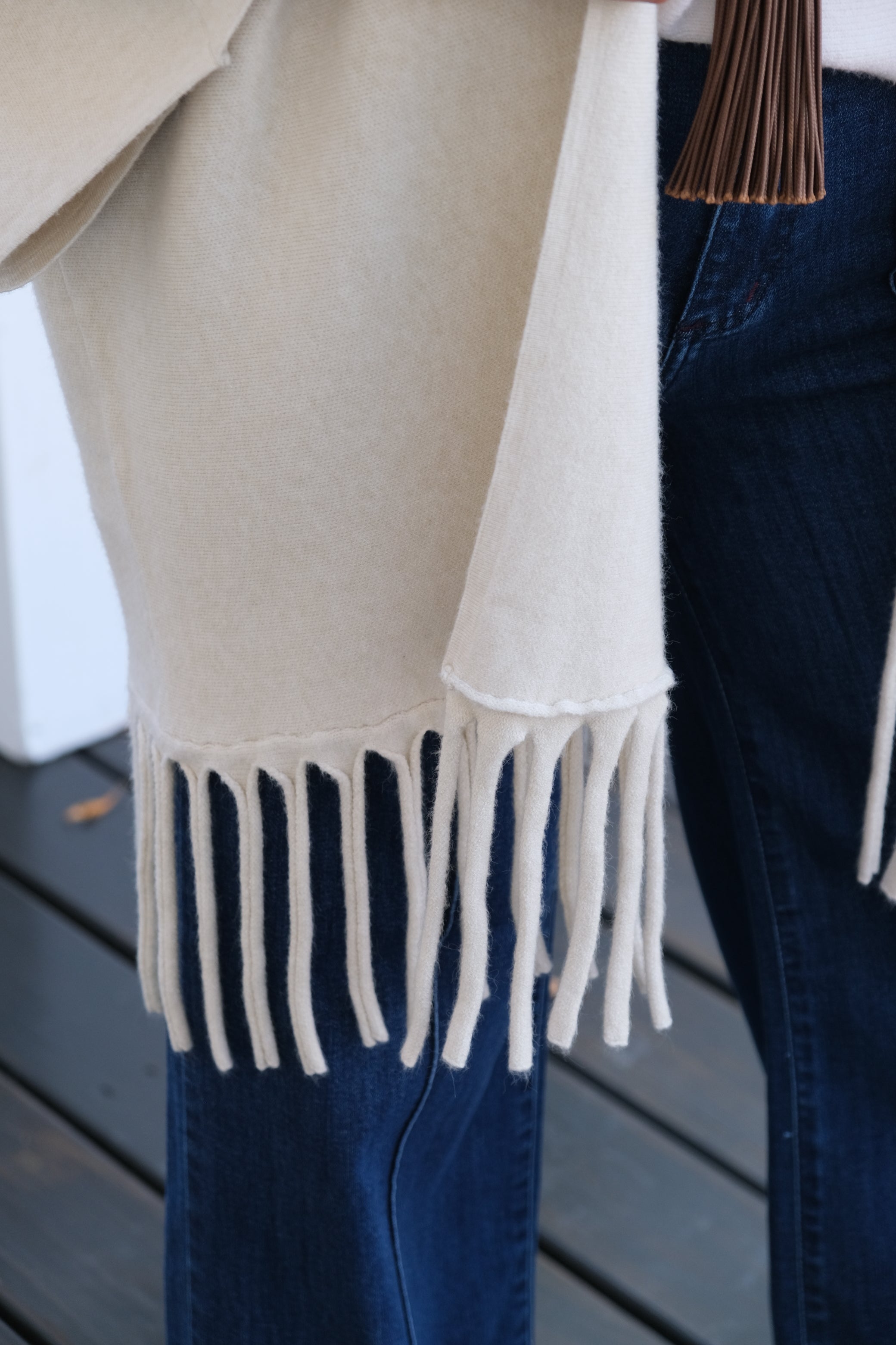 Saco Flecos Beige