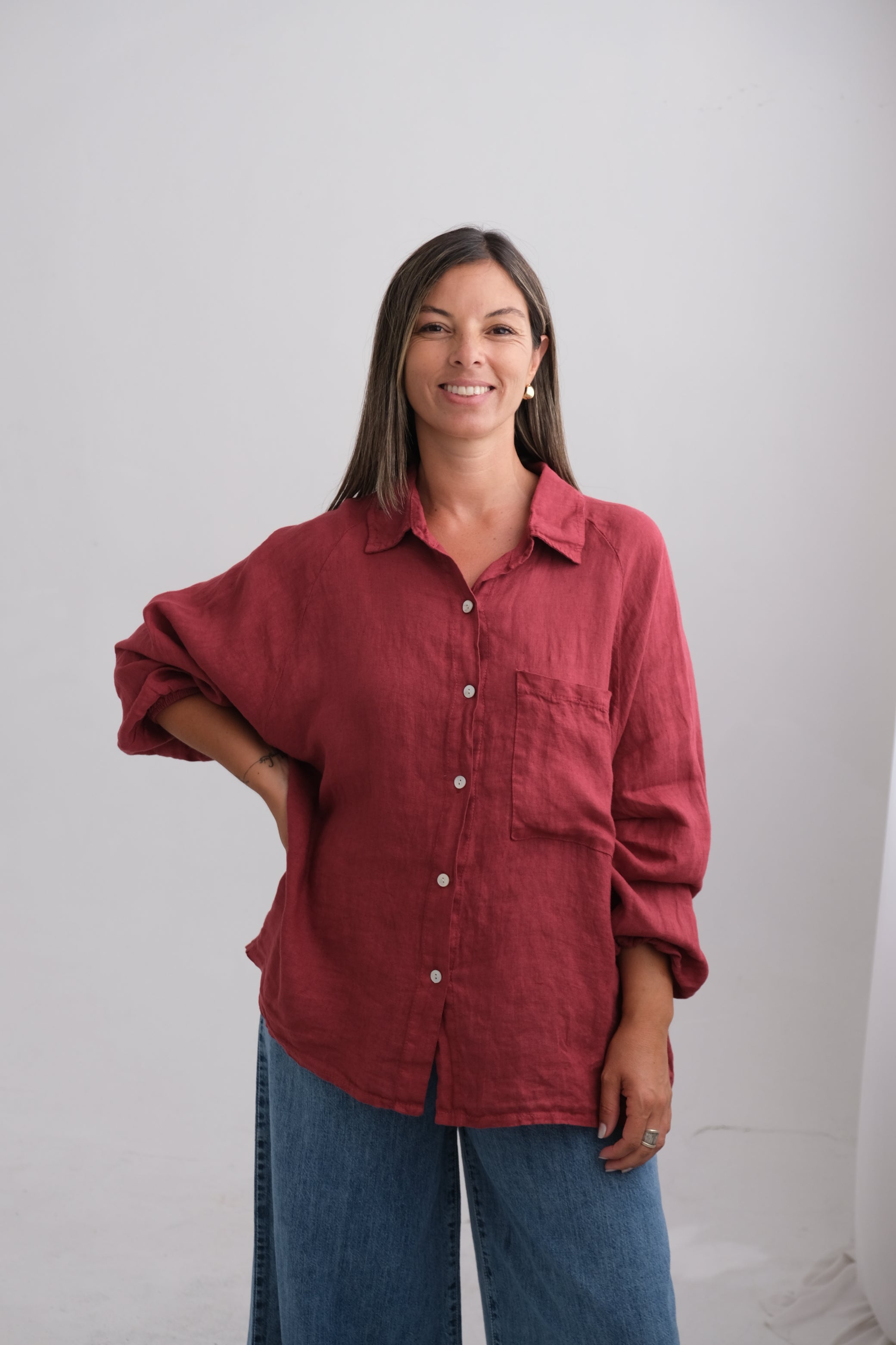 Camisa Verona Bordo