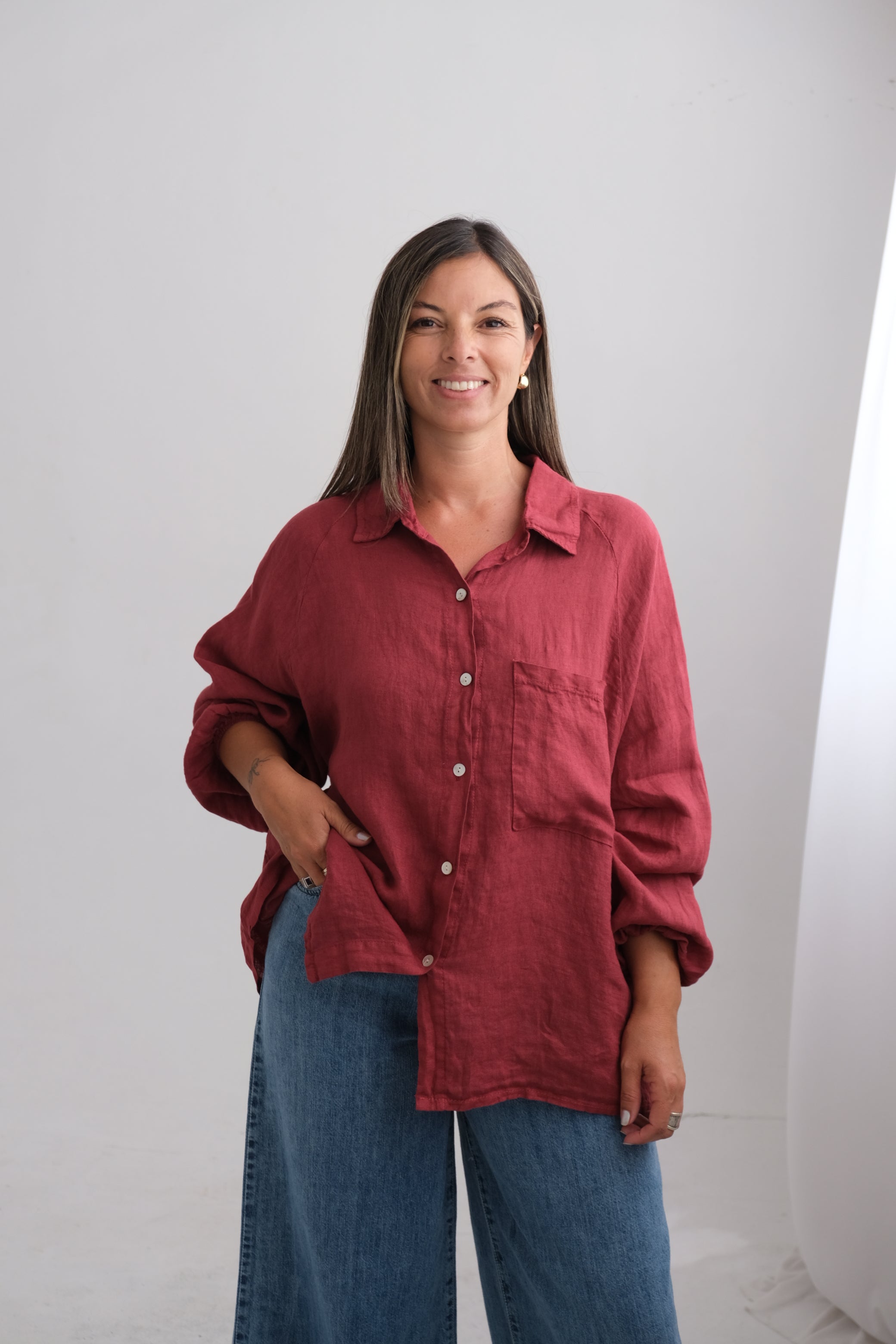 Camisa Verona Bordo