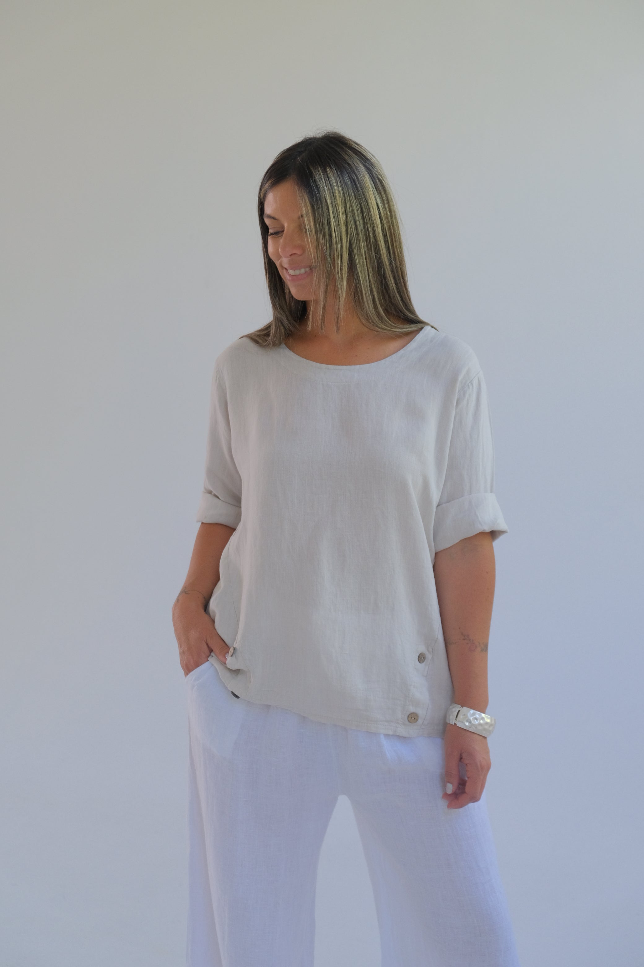 Blusa Irina Beige