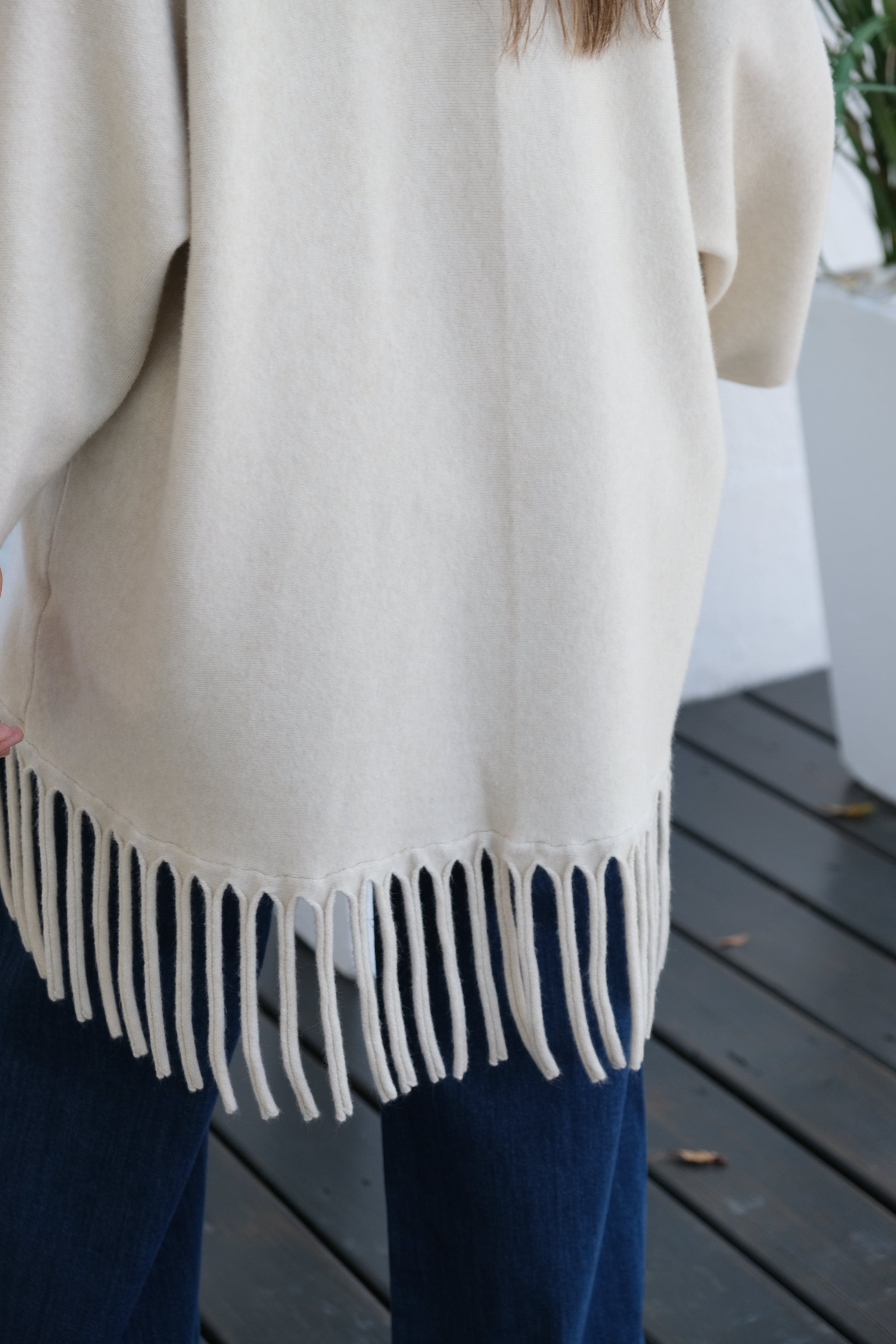 Saco Flecos Beige