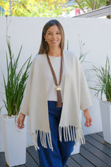 Saco Flecos Beige