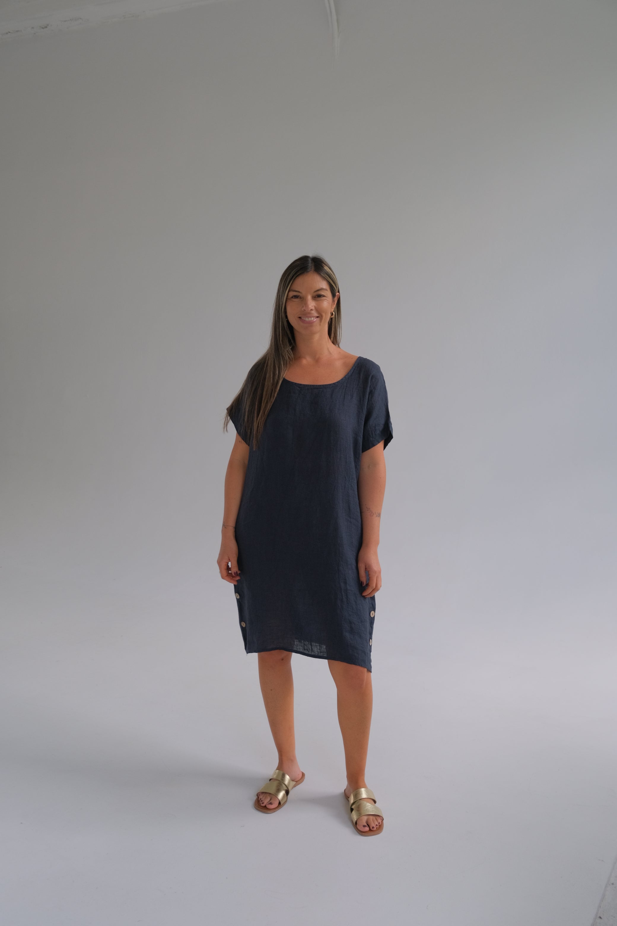 Vestido Serena Azul Marino