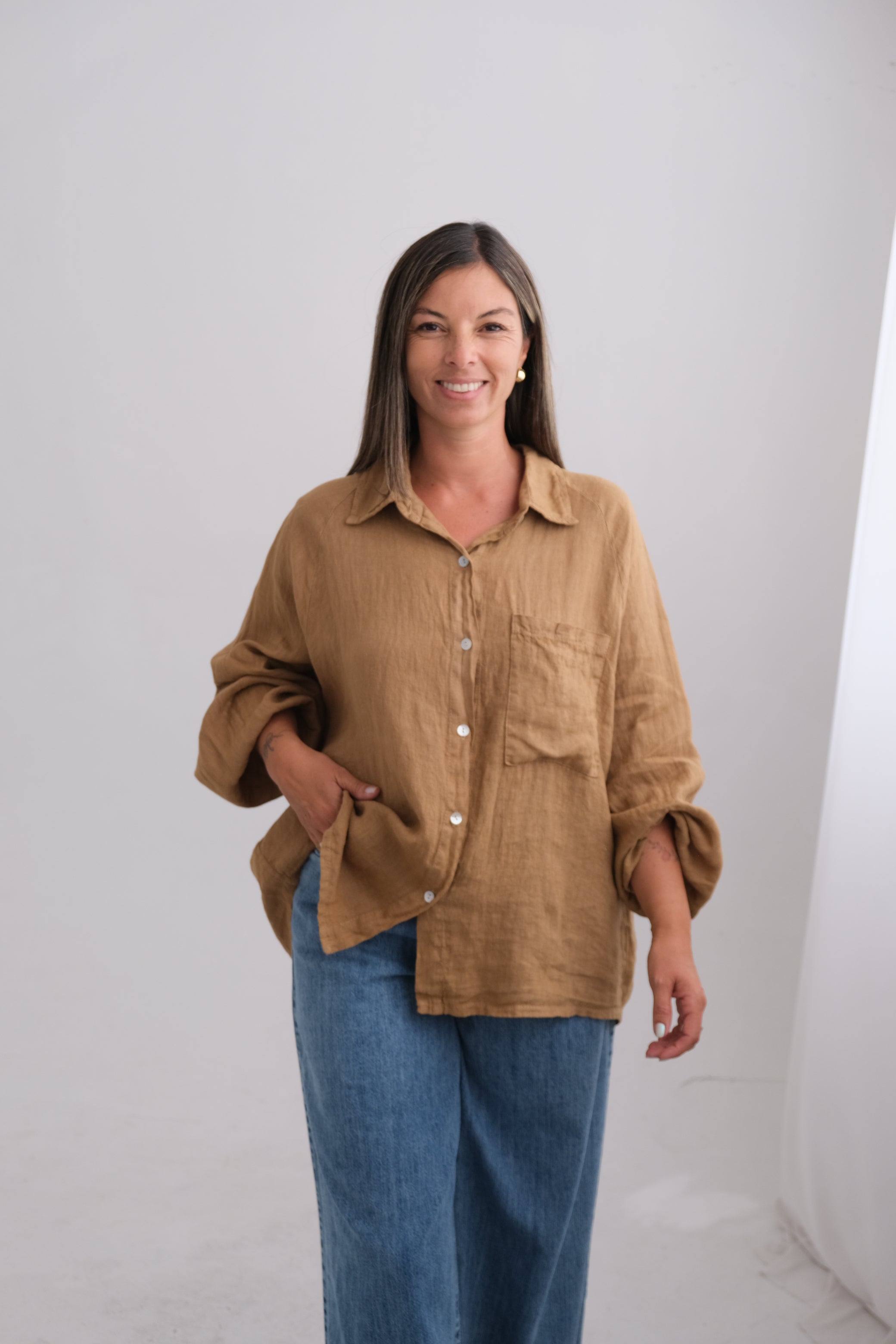 Camisa Verona Tostado