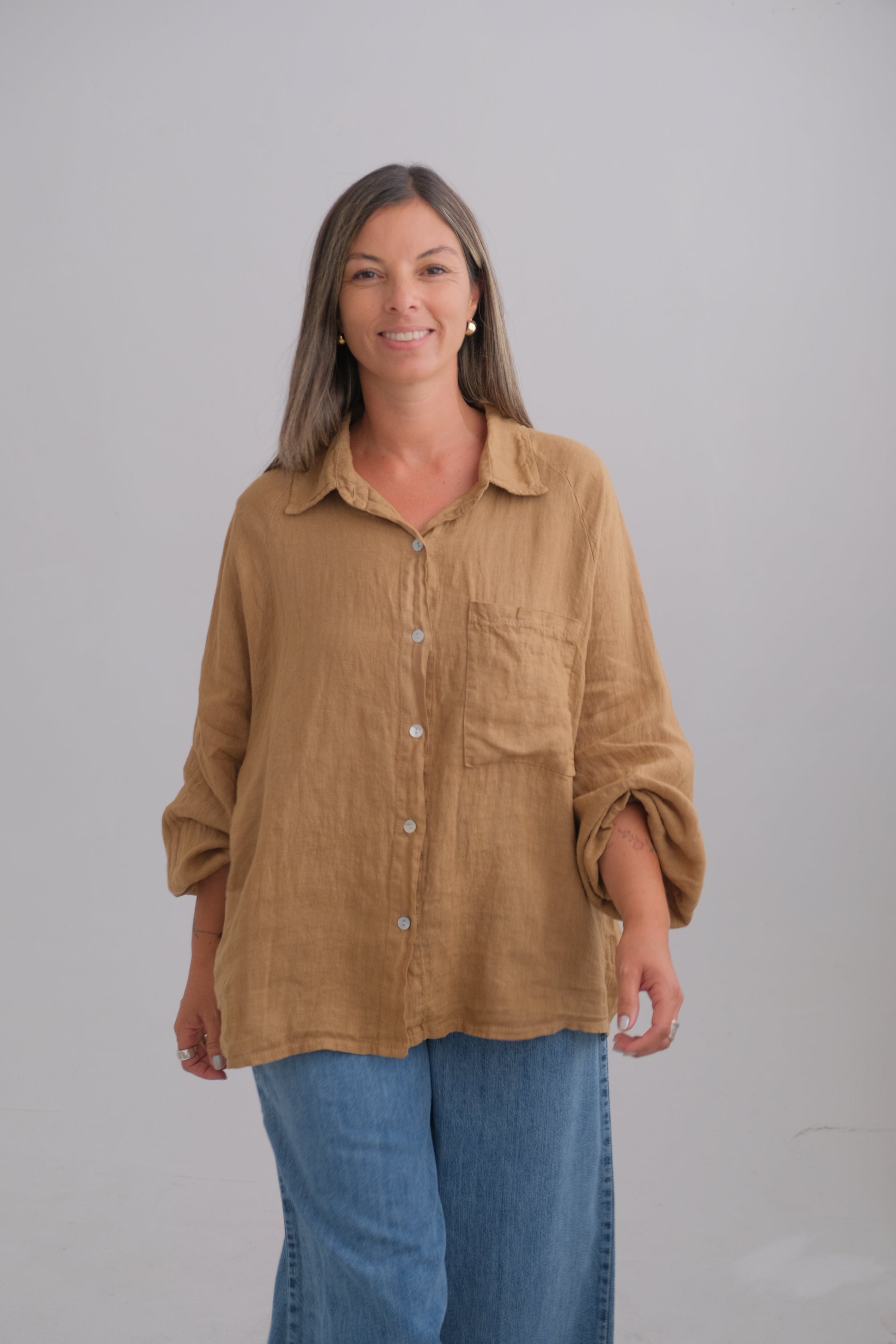Camisa Verona Tostado