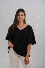 Blusa Violeta Negro