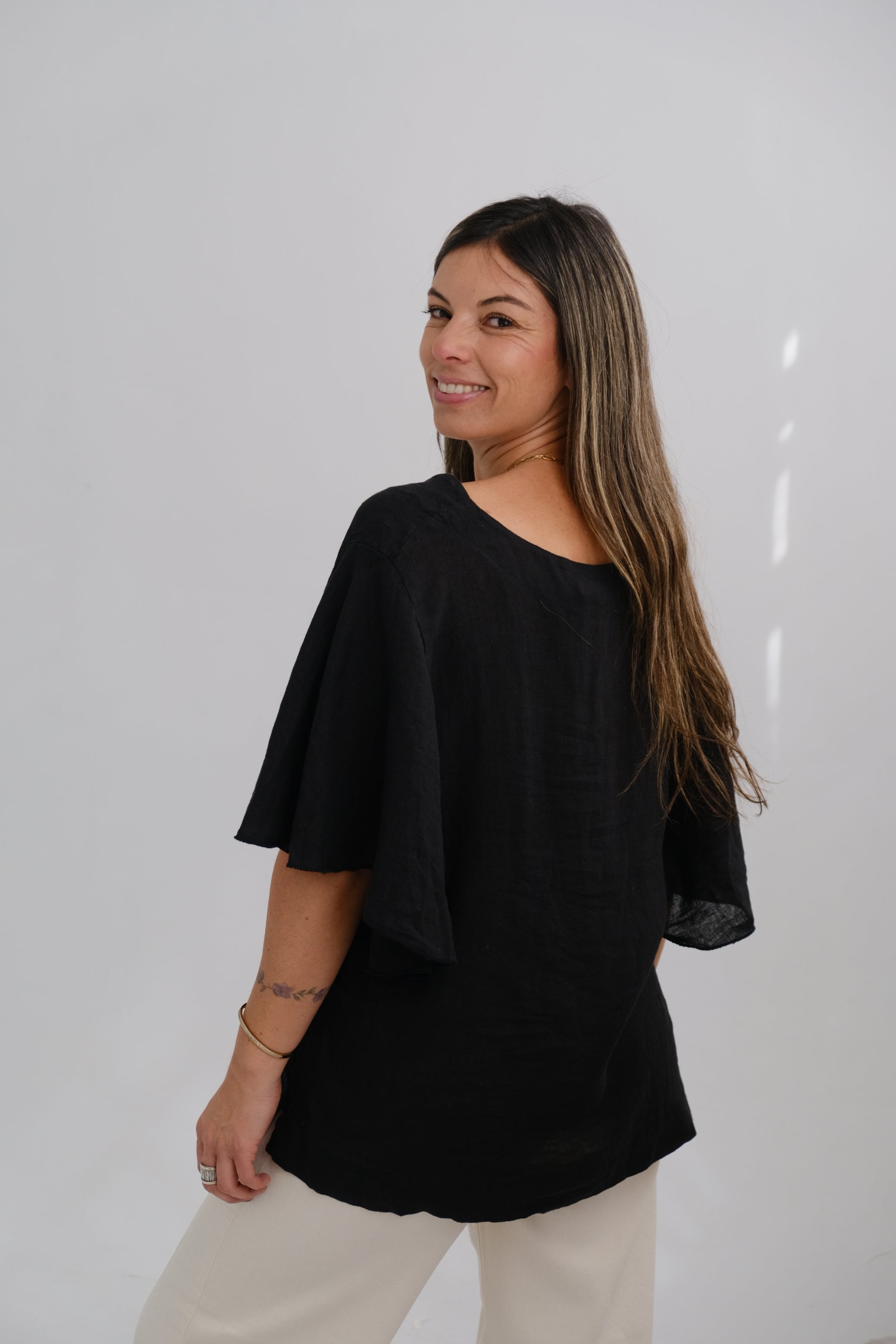 Blusa Violeta Negro