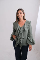 Blusa Aurora Manga Larga Verde