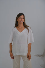 Blusa Violeta Blanco