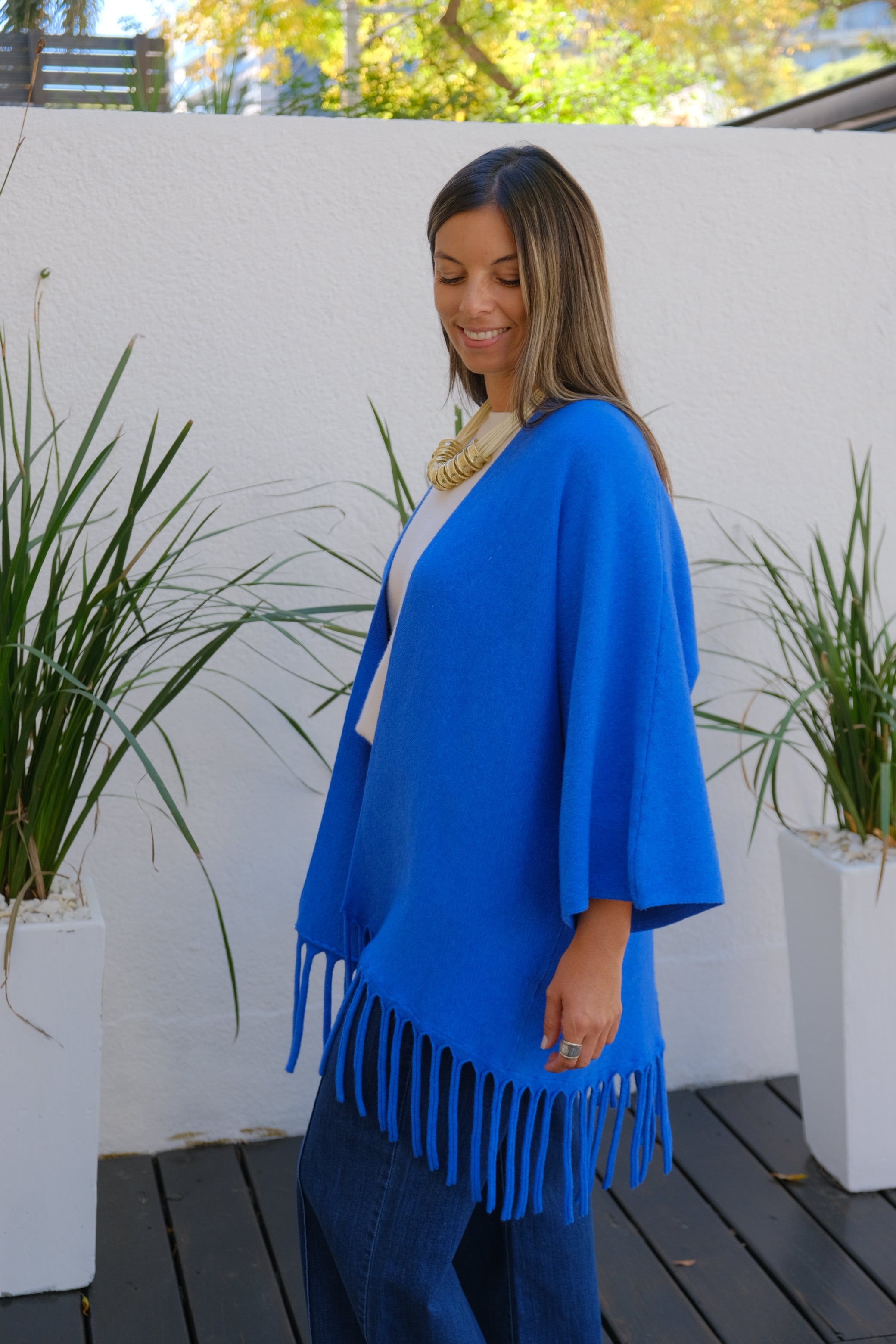 Saco Flecos Azul