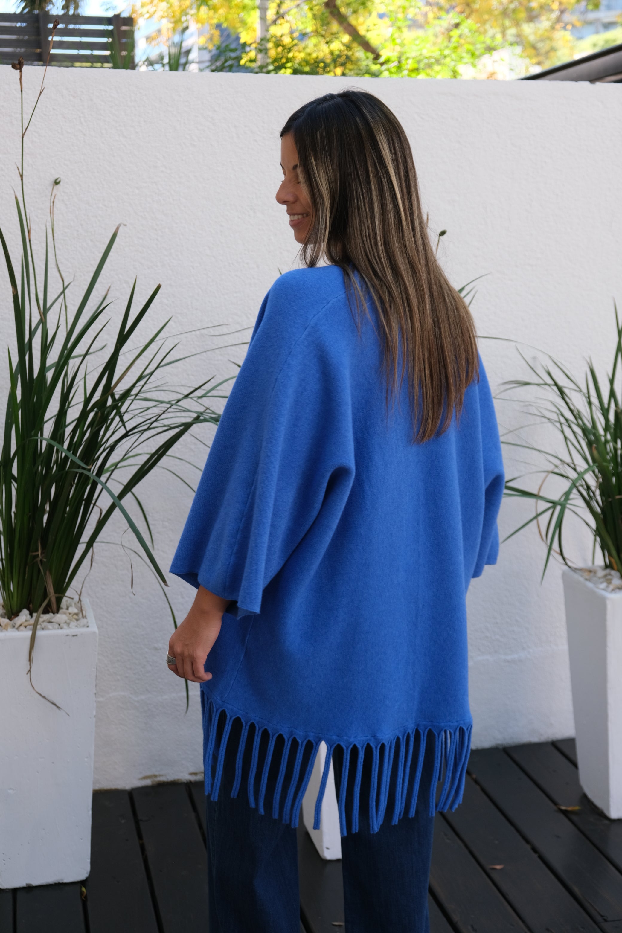 Saco Flecos Azul