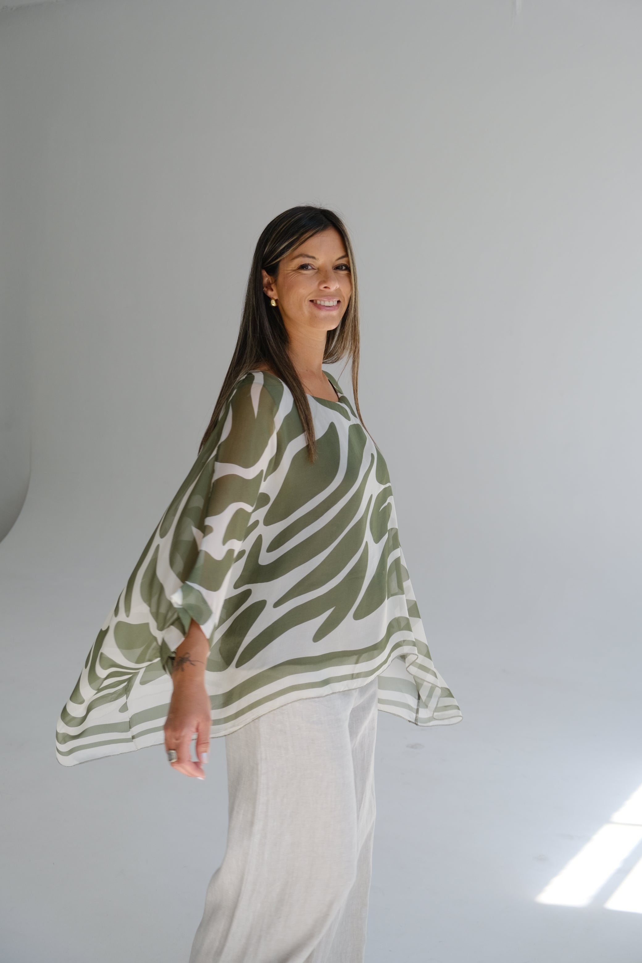 Blusa Aura Verde Seco