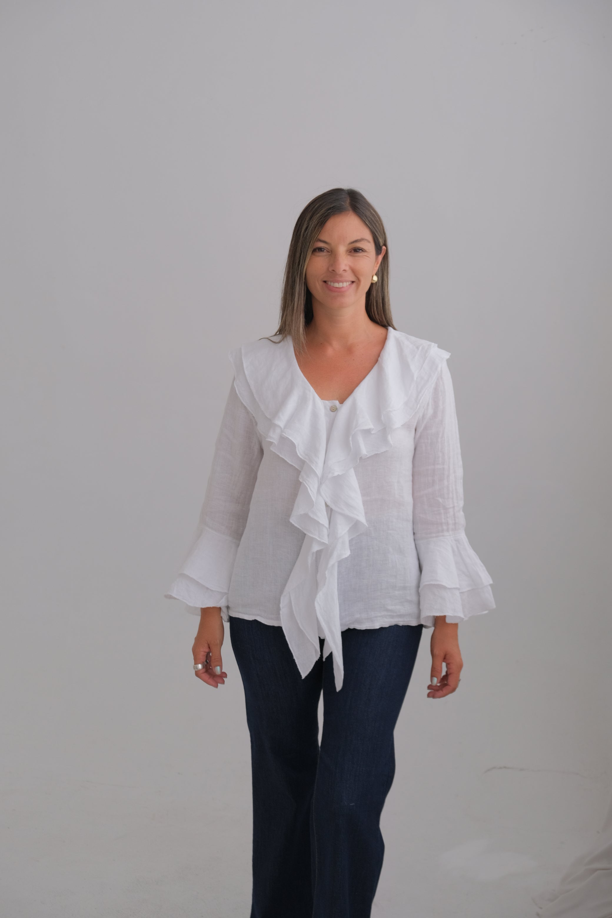 Blusa Aurora Manga Larga Blanco