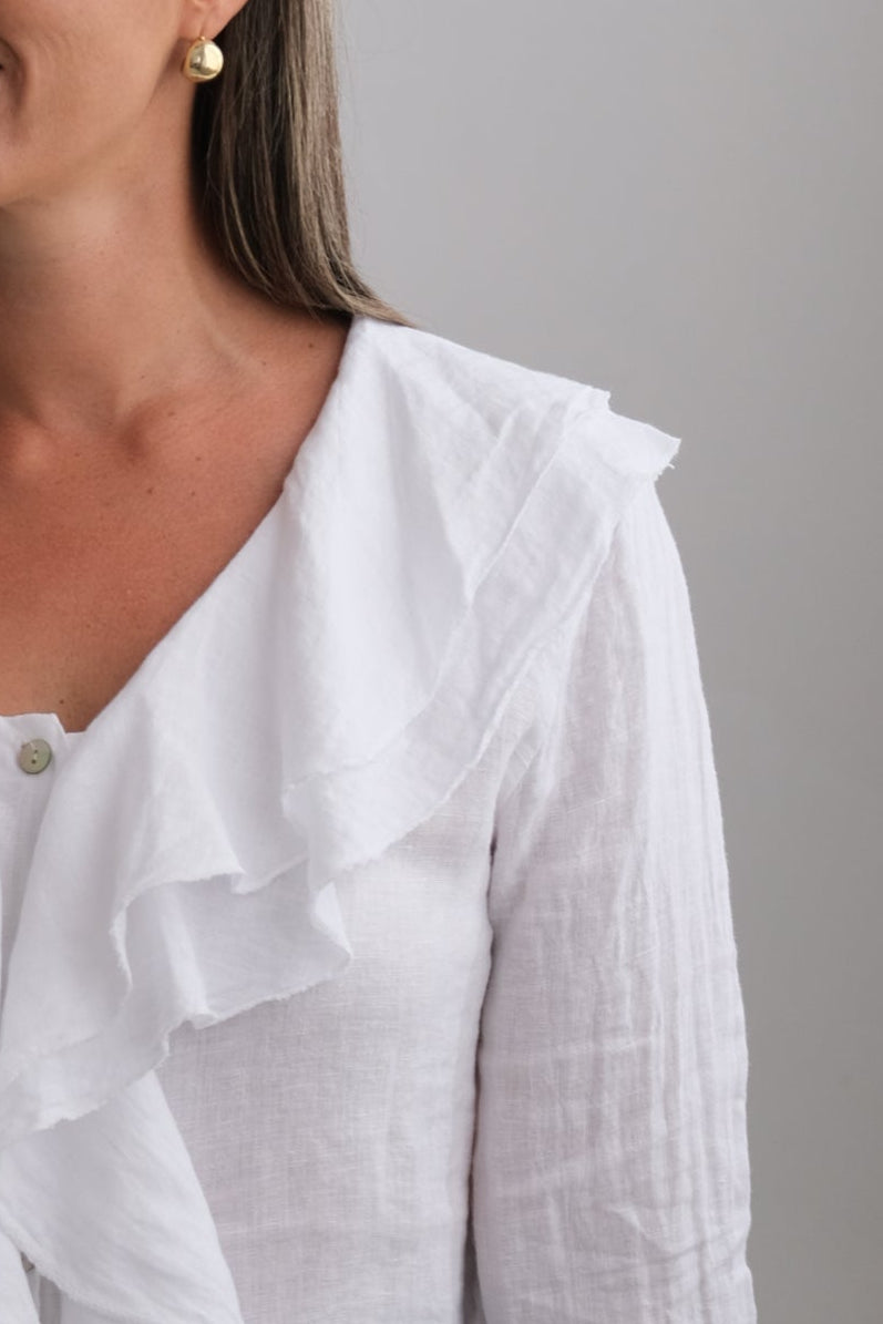 Blusa Aurora Manga Larga Blanco