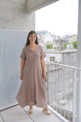 Vestido Magic Manga Corta Visón