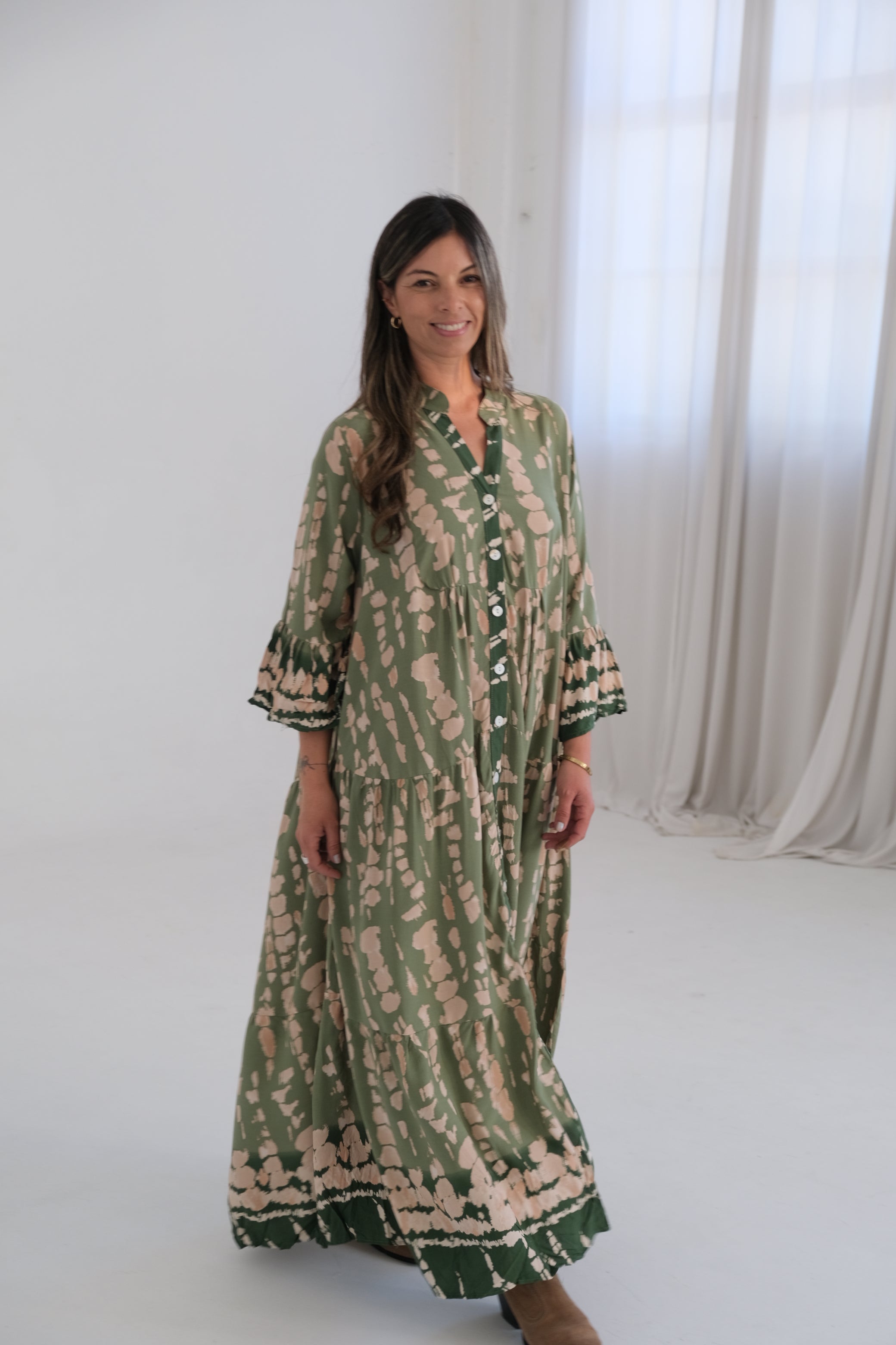 Vestido Iris Verde Seco