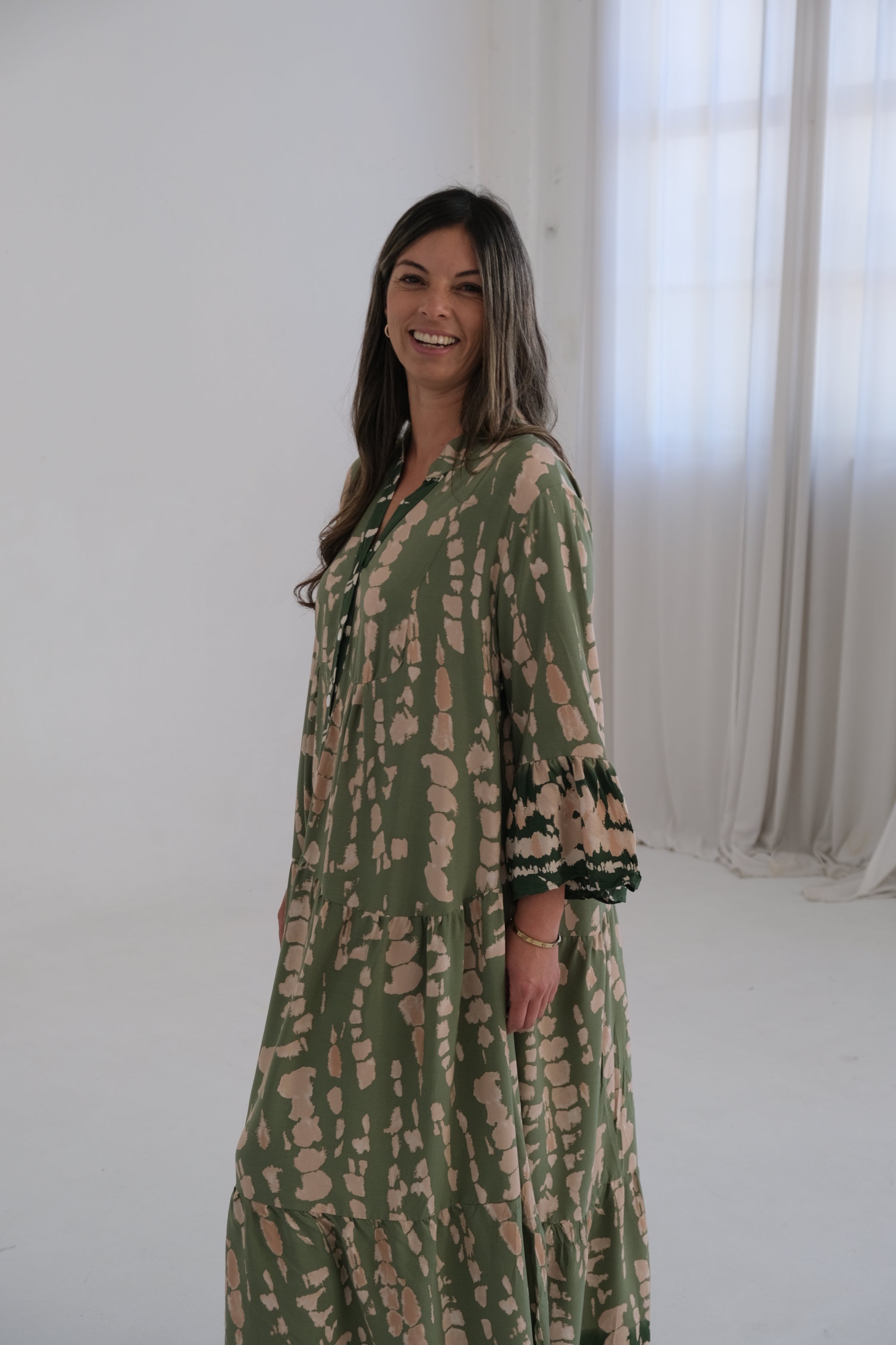 Vestido Iris Verde Seco