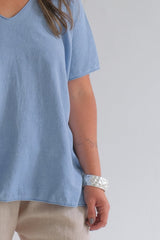 Remera Clarisa Celeste