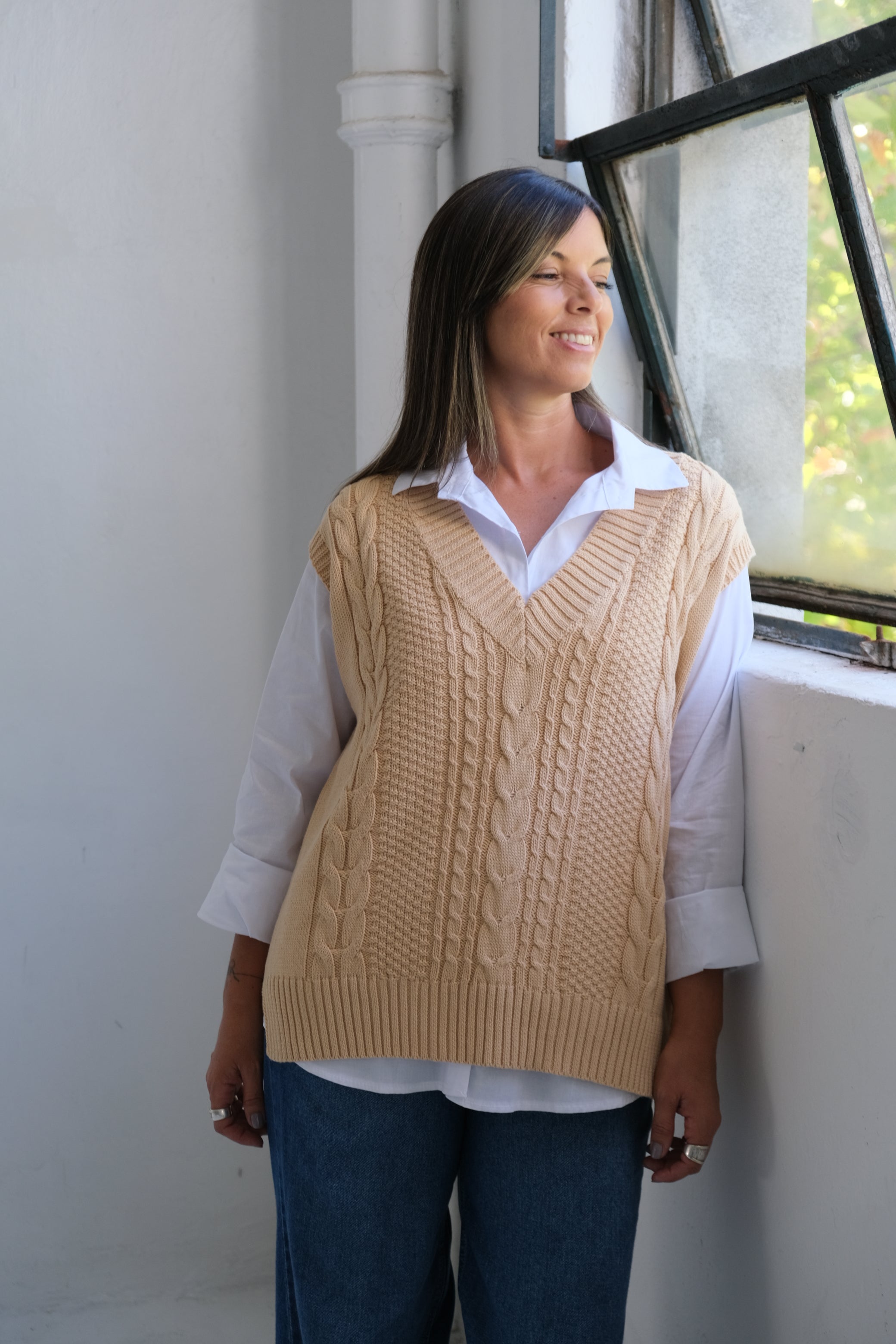 Chaleco Turín Beige