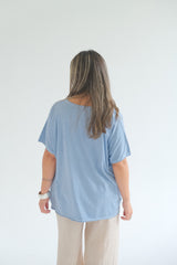 Remera Clarisa Celeste