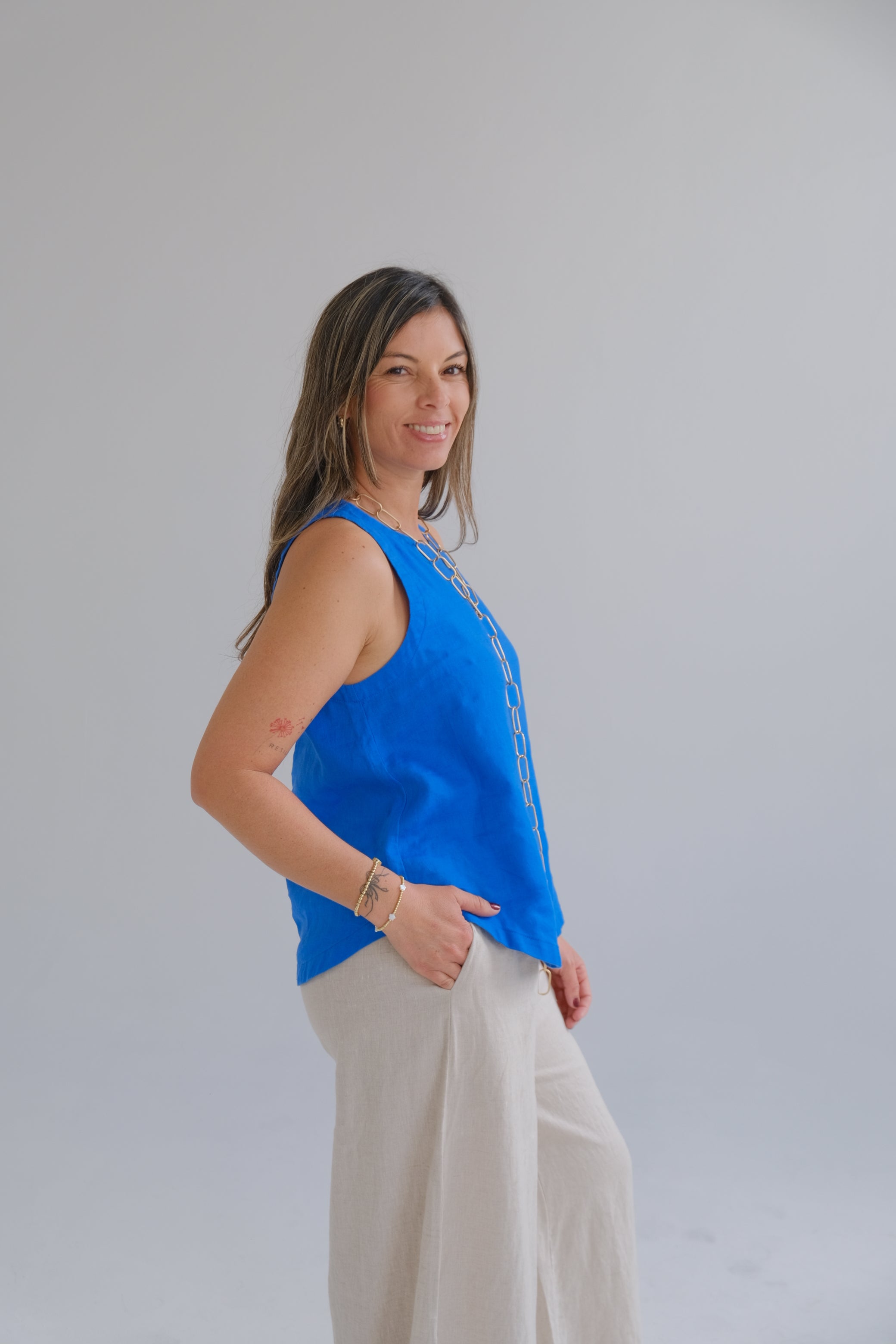 Musculosa Comodín azul CÁPSULA