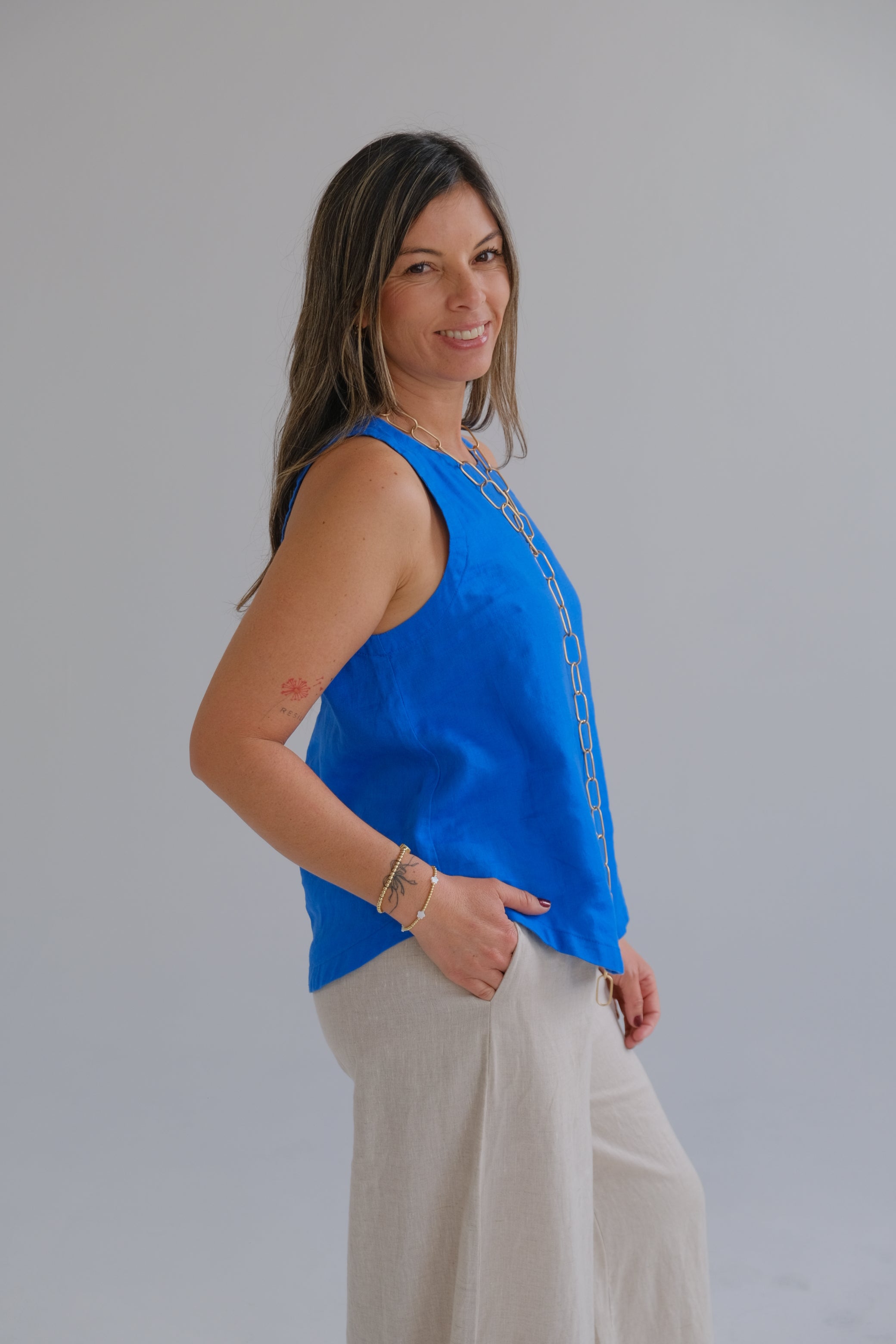 Musculosa Comodín azul CÁPSULA
